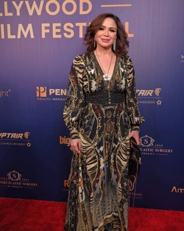 إلهام شاهين توجه رسالة لتامر حسني وأبطال 