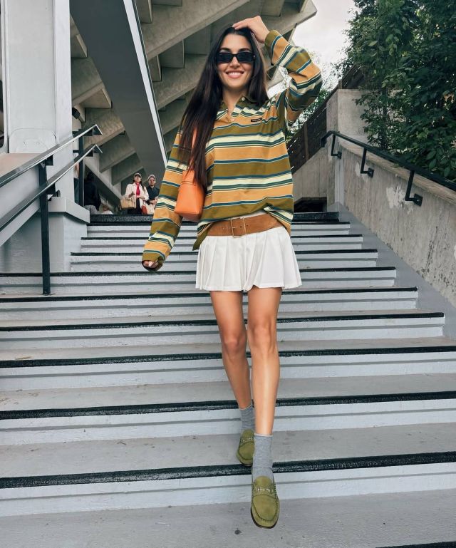 إطلالة هاندا أرتشيل بأسلوب رياضي في فرنسا