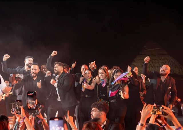 تامر حسني وتفاعل مع الجمهور