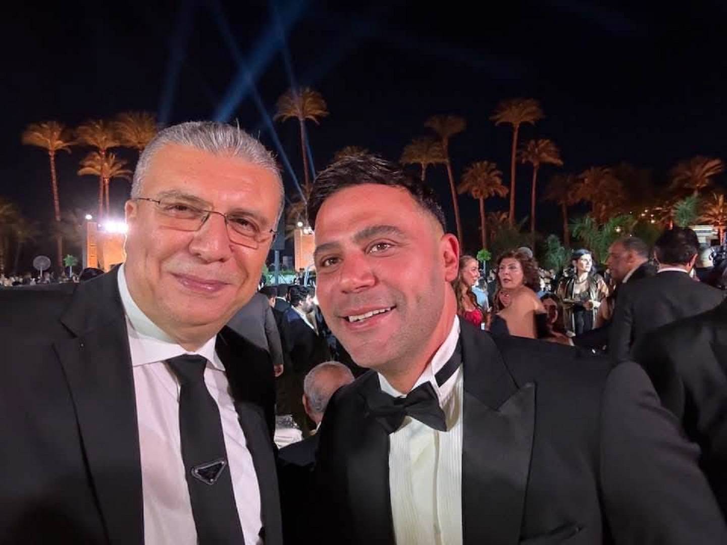 محمد إمام وعمرو الليثي في الحفل محمد إمام وعمرو الليثي في الحفل