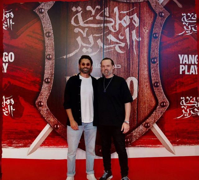 كريم محمود عبد العزيز وشقيقه محمد في العرض الخاص