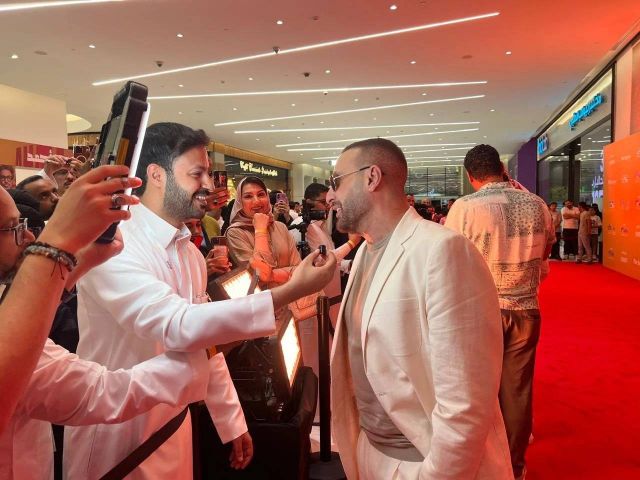 أحمد السقا في حوار مع الإعلام السعودي في العرض الخاص لفيلمه