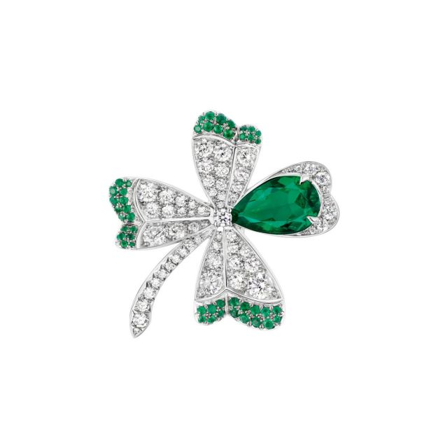 CHAUMET Jewels by Nature Clover & Fern Brooch