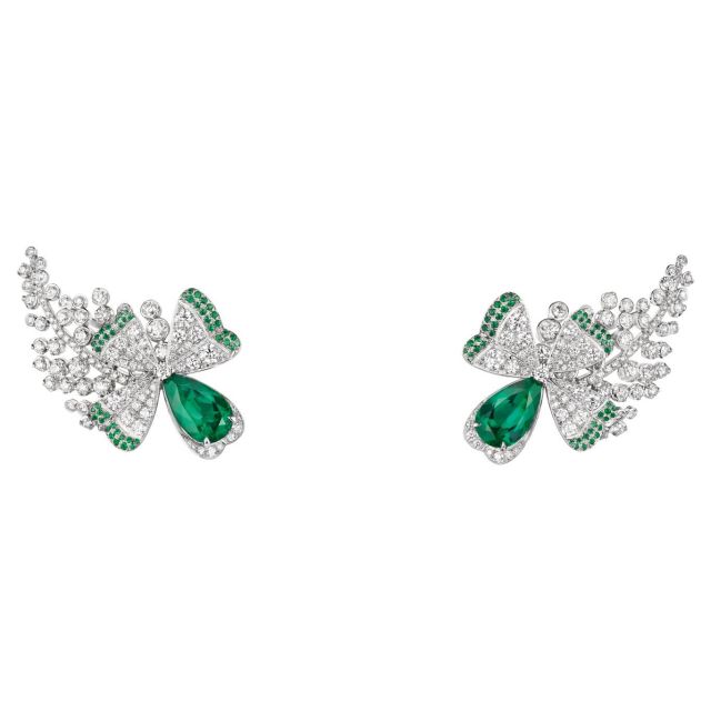 CHAUMET Jewels by Nature Clover & Fern Earrings