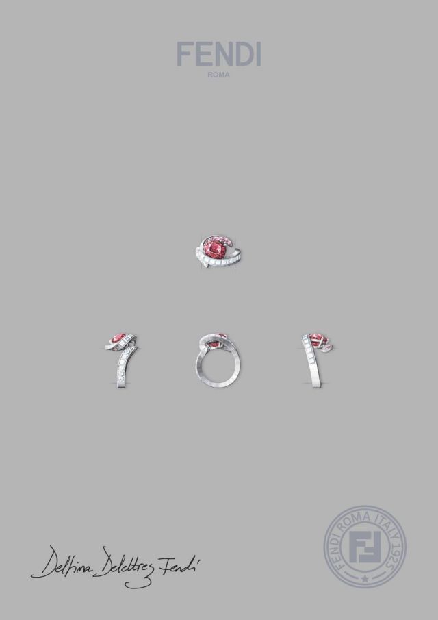 FENDI High Jewellery 2025 Eaux d'Artifice_Gouache_Carminia Ring