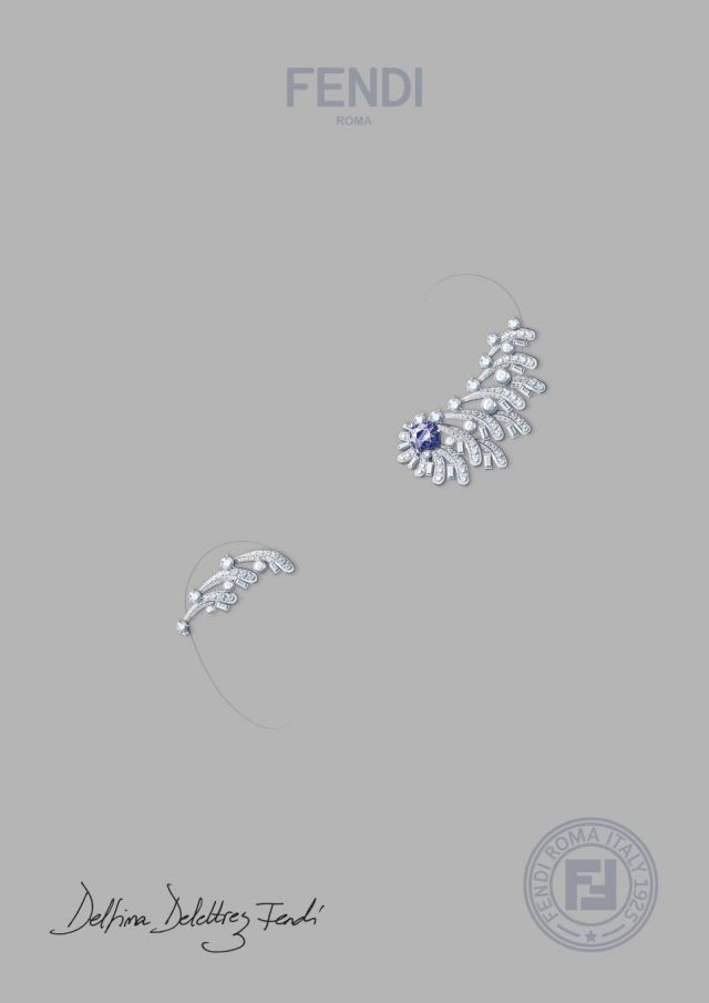 FENDI High Jewellery 2025 Eaux d'Artifice_Gouache_Cento Ear Cuff