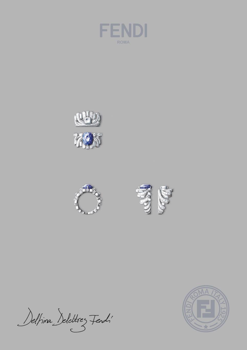 FENDI High Jewellery 2025 Eaux d'Artifice_Gouache_Cento Ring FENDI High Jewellery 2025 Eaux d'Artifice_Gouache_Cento Ring