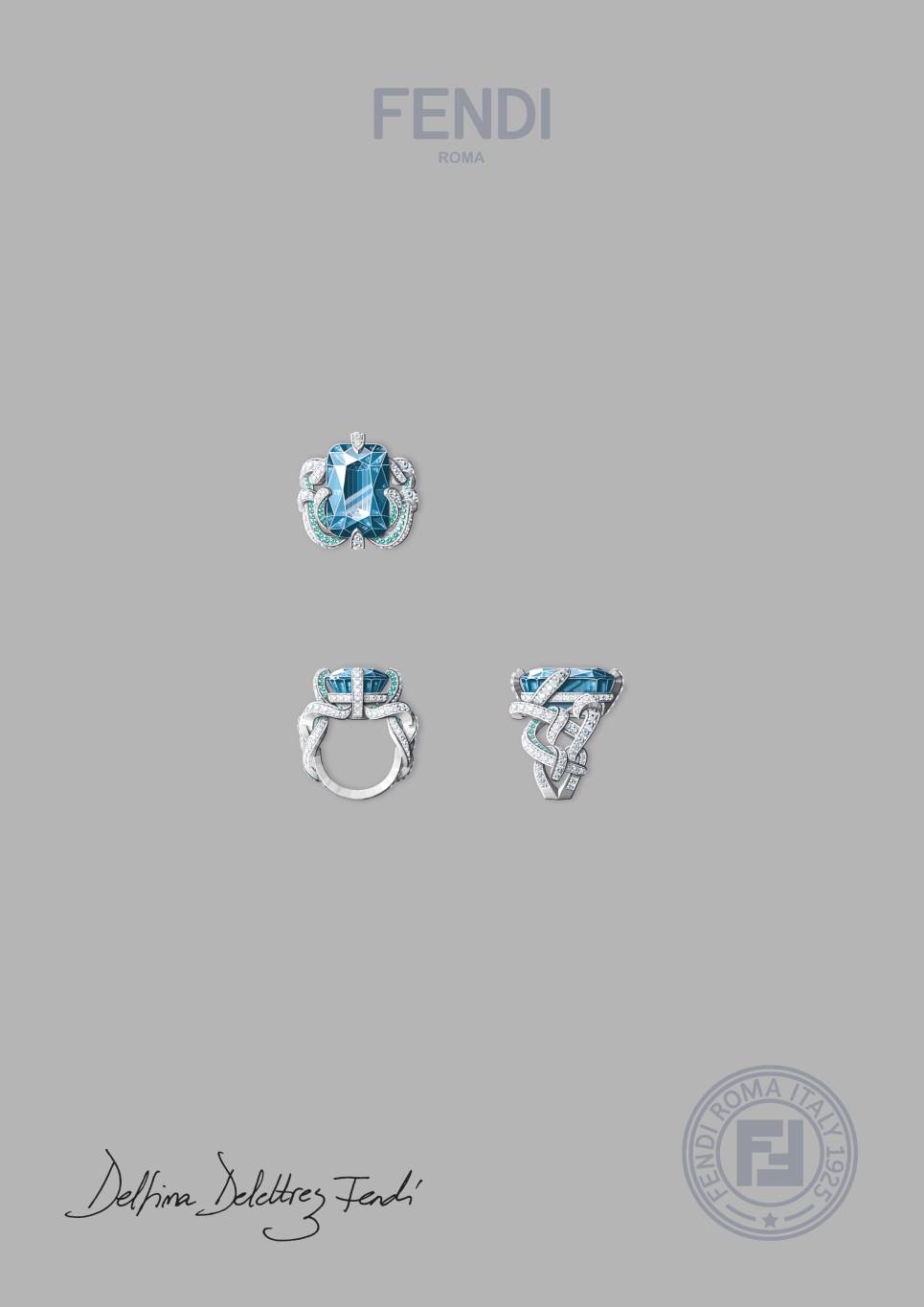 FENDI High Jewellery 2025 Eaux d'Artifice_Gouache_Ovato Ring FENDI High Jewellery 2025 Eaux d'Artifice_Gouache_Ovato Ring