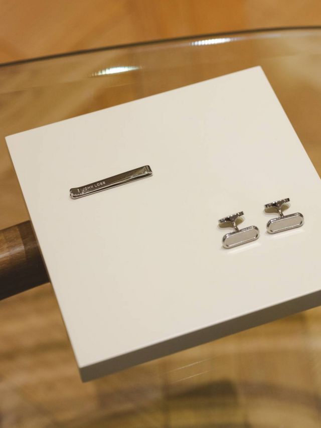John Lobb Tie Clip & Cufflinks