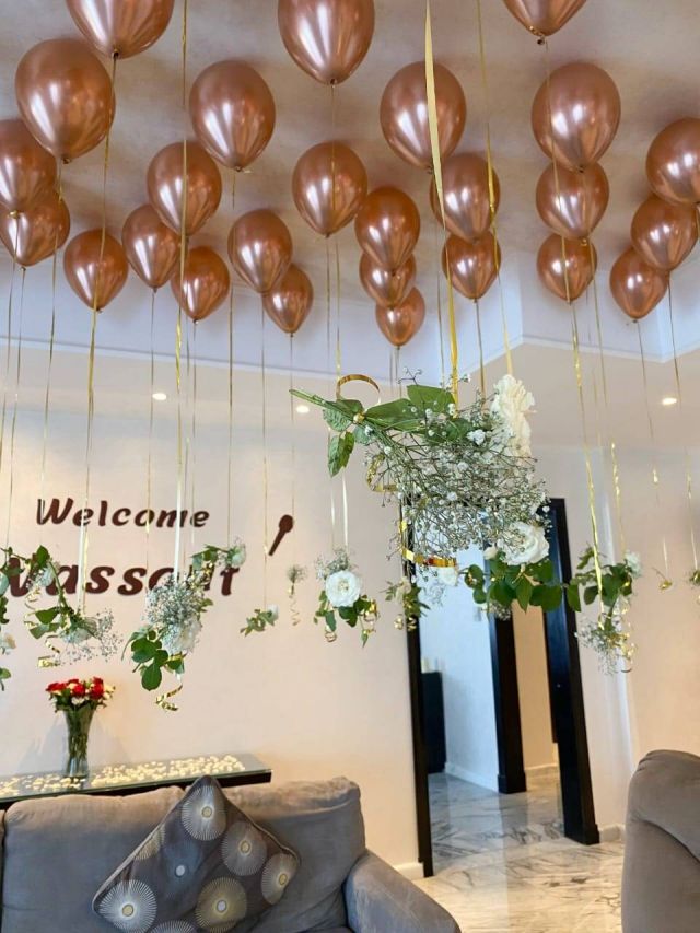 استقبال مميز لجورج وسوف في الفندق