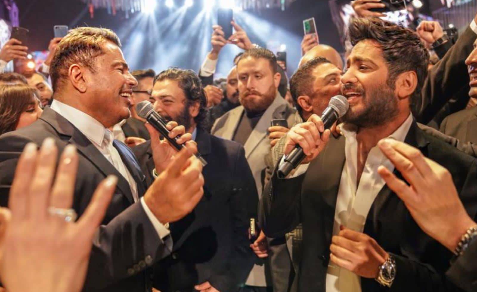 تامر حسني وعمرو دياب
