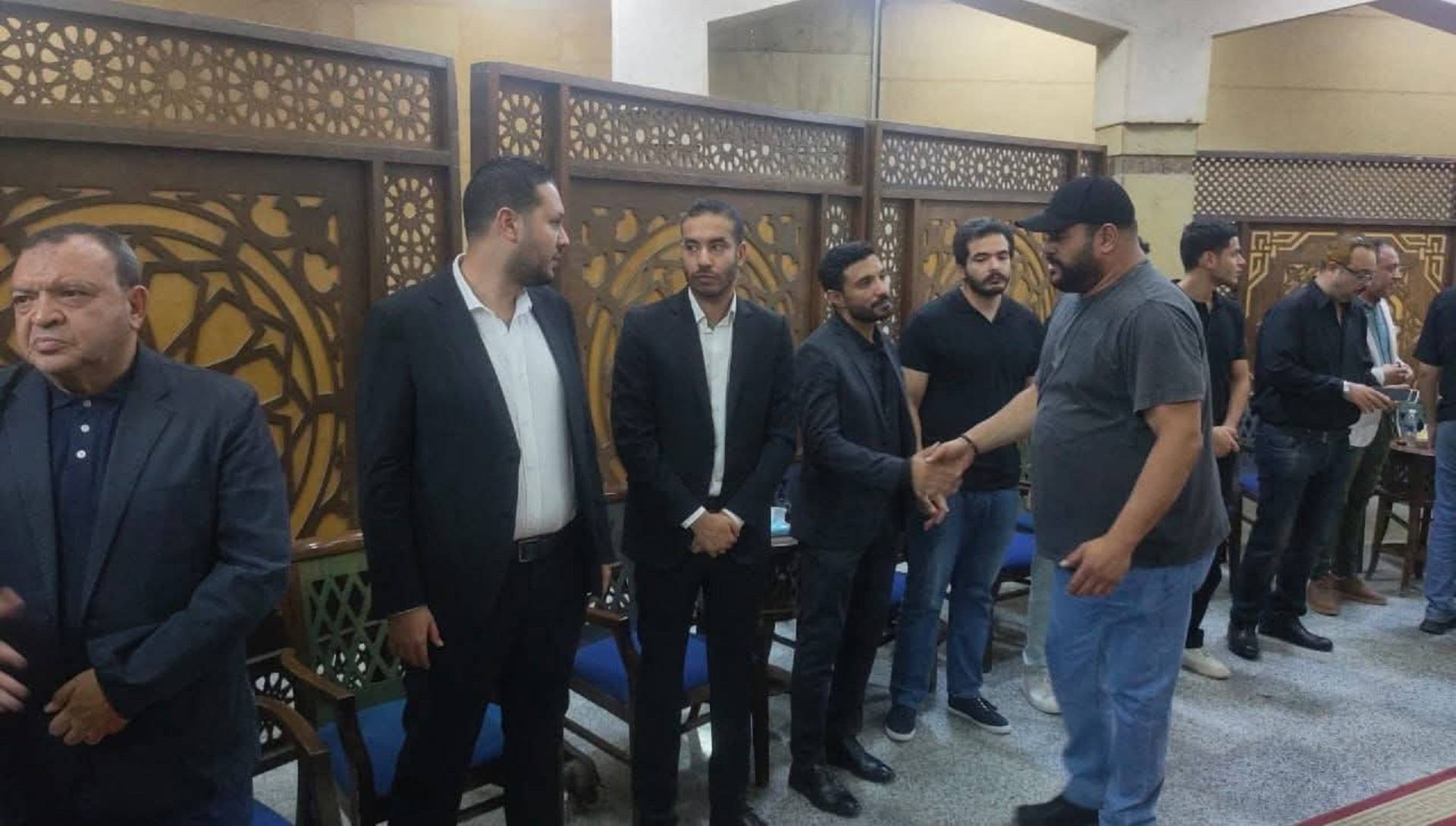 محمد ممدوح في العزاء