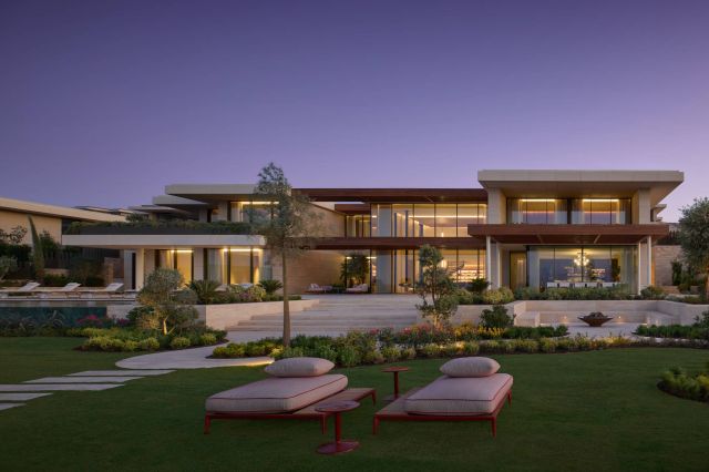 BHR Bodrum Mansion Garden Facade Night BHR Bodrum Mansion Garden Facade Night