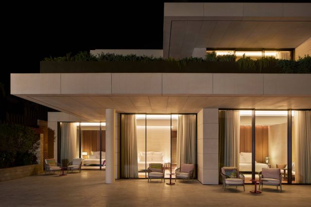 BHR Bodrum Mansion Garden Facade Night BHR Bodrum Mansion Garden Facade Night