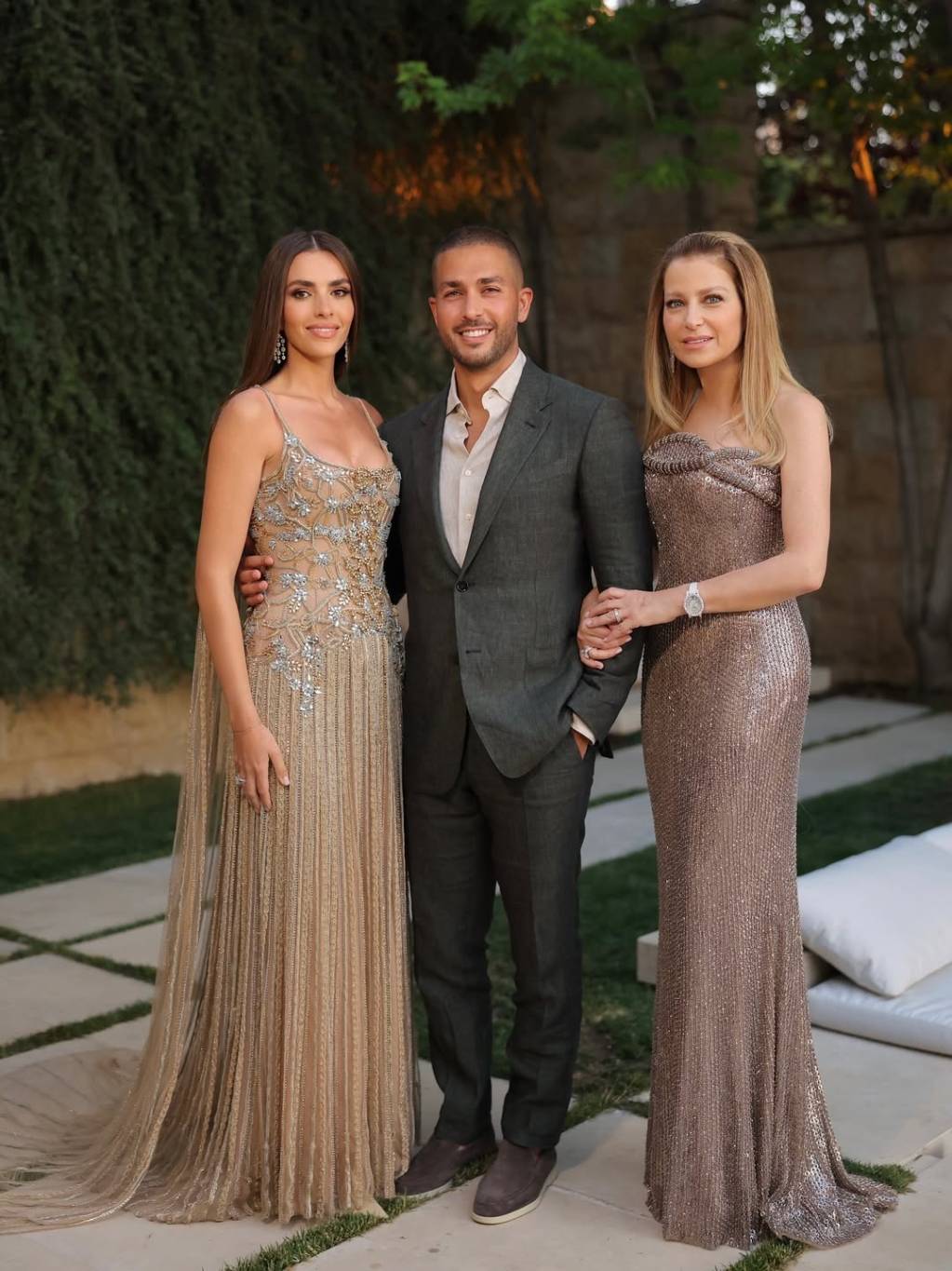 كلودين صعب زوجة إيلي صعب وزين قطامي وسيليو صعب