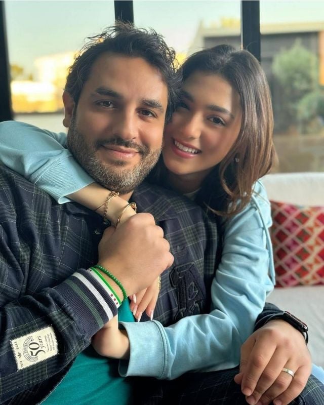 أنس نصري وابنته أصالة نصري