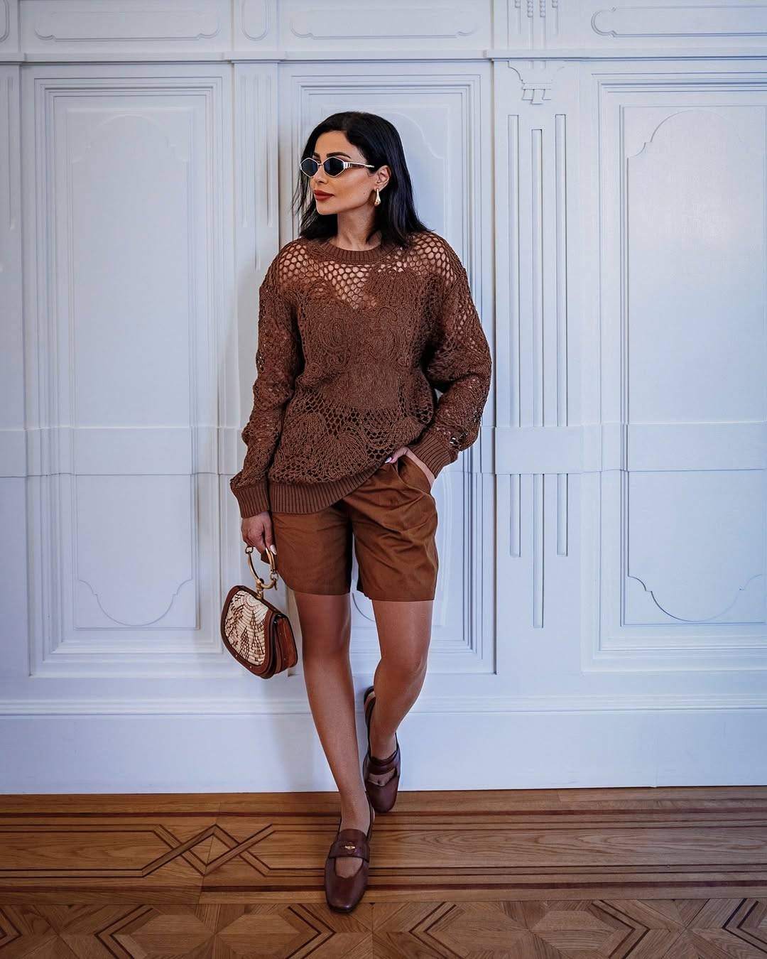 مهيرة عبد العزيز تتألق بالشورت القصير من Max Mara