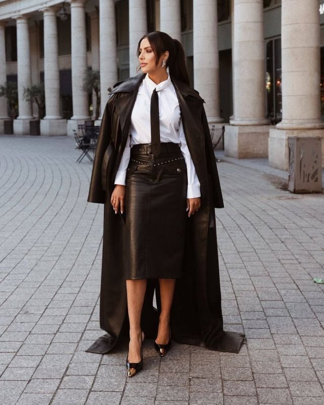 ندى باعشن بإطلالة كلاسيكية