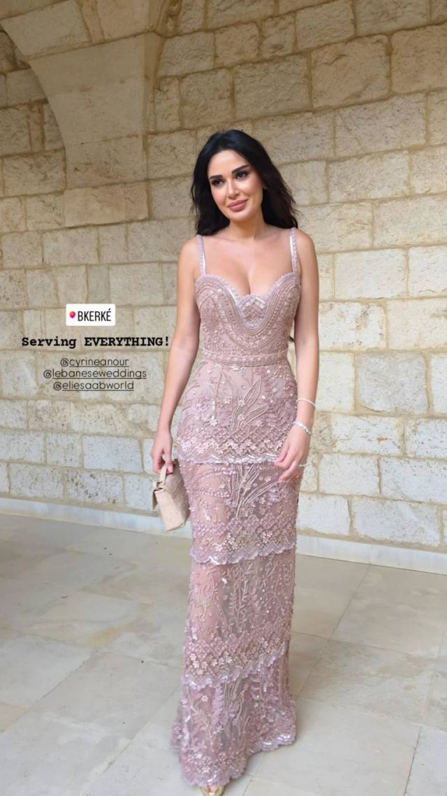 اطلالة سيرين عبد النور في عرس سيليو صعب