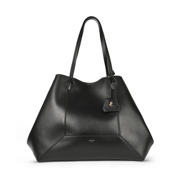 DIAMOND TOTE_LFFT BLACK GOLD SIDE