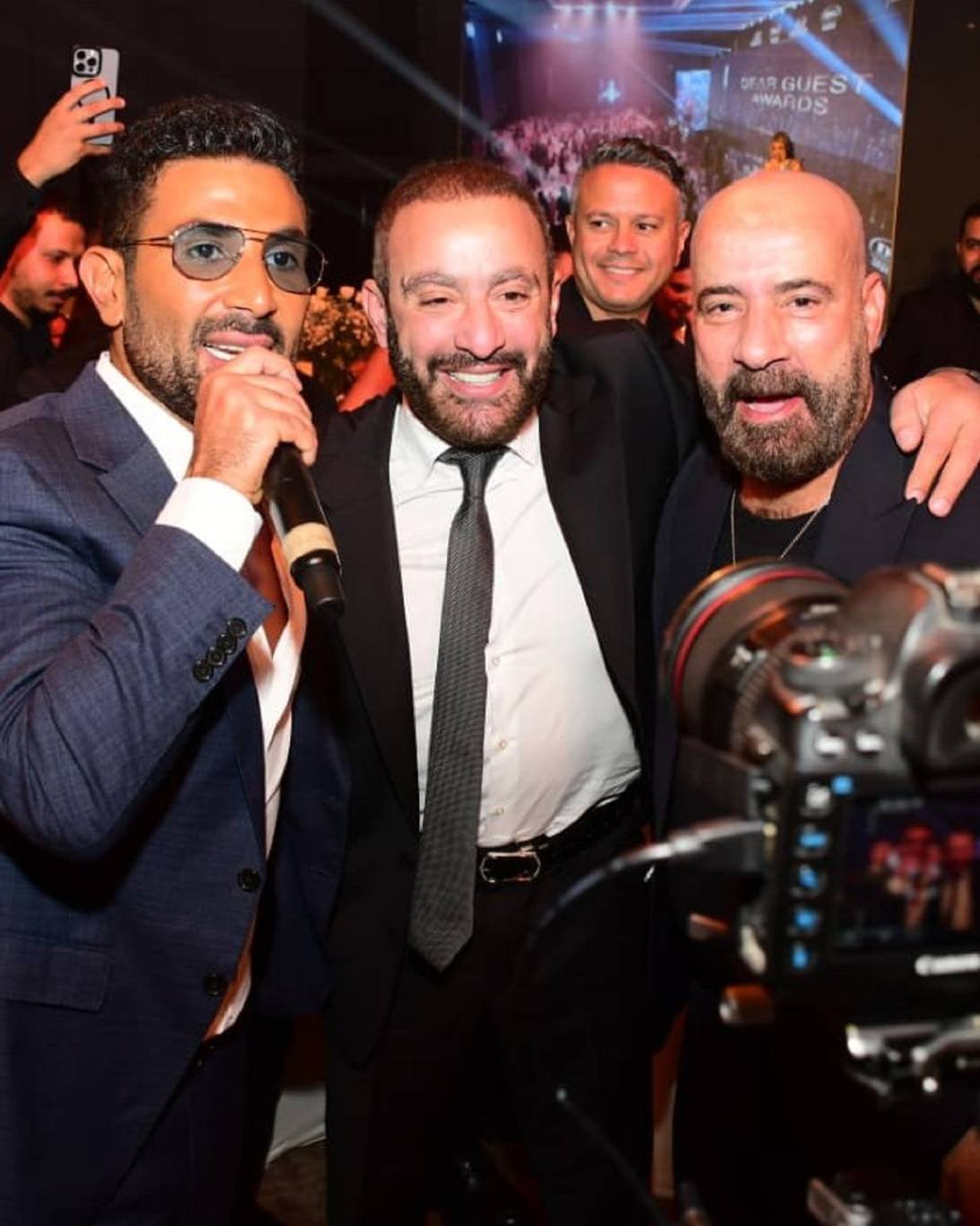 أحمد السقا مع أحمد سعد ومحمد سعد