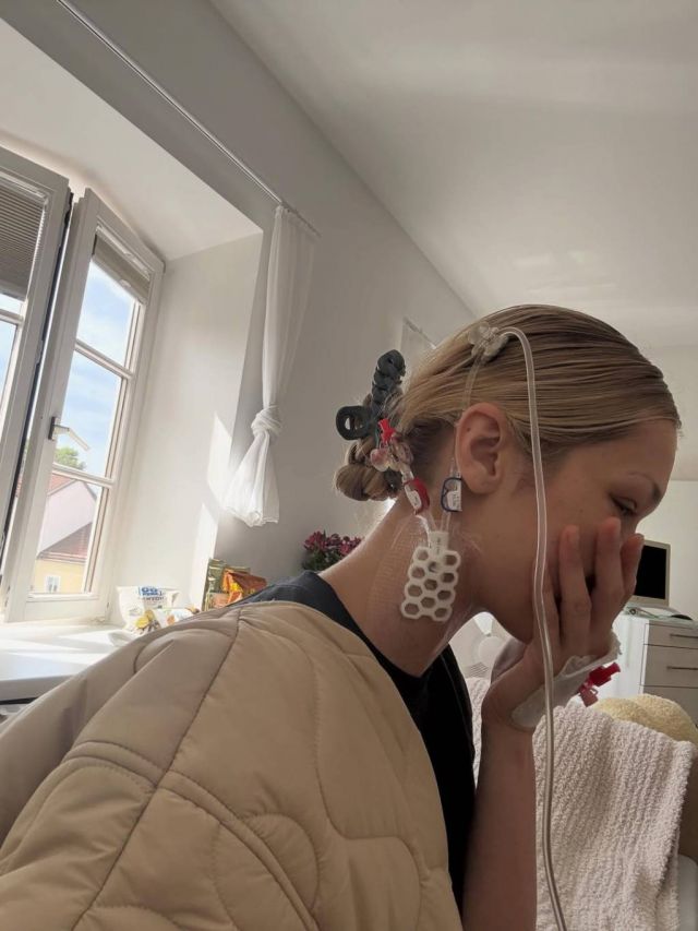 منشور بيلا حديد في المستشفى