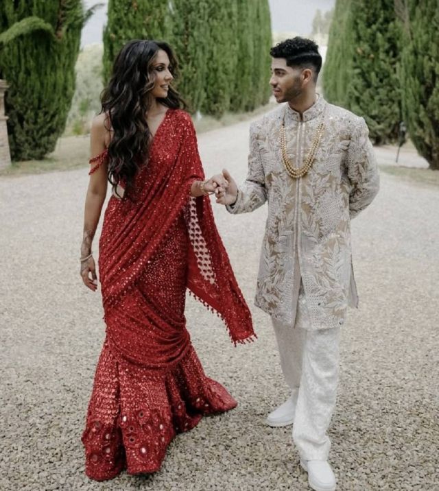 مينا مسعود يتبع الطقوس الهندية في زفافه