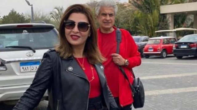 سحر الإبراشي مع زوجها الراحل وائل الإبراشي