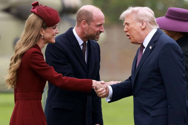 كيت ميدلتون والأمير ويليام في استقبال دونالد ترامب