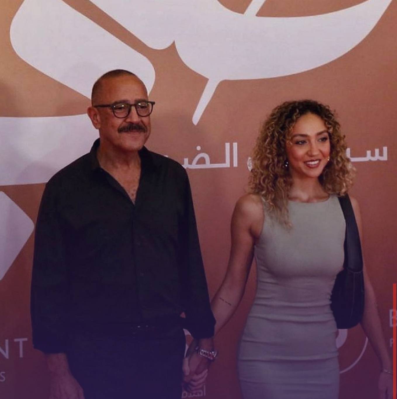 أشرف عبد الباقي وابنته زينة في العرض الخاص