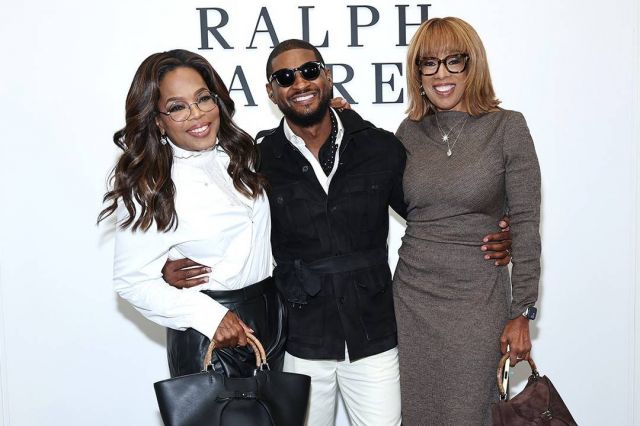 أوبرا وينفري، آشر، وغايل كينغ في رالف لورين