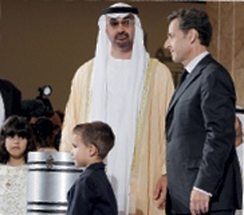 الرئيس ساركوزي والشيخ محمد بن زايد 