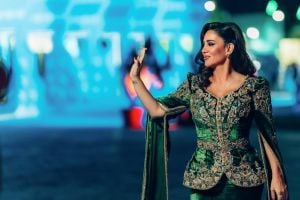 ديانا حداد تتألق في حفل اليوم الوطني السعودي بأول زيارة إلى الجوف