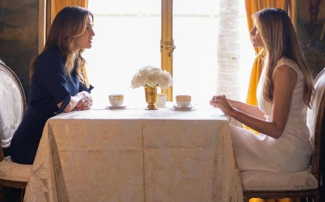 ميلانيا ترامب والملكة رانيا في فلوريدا