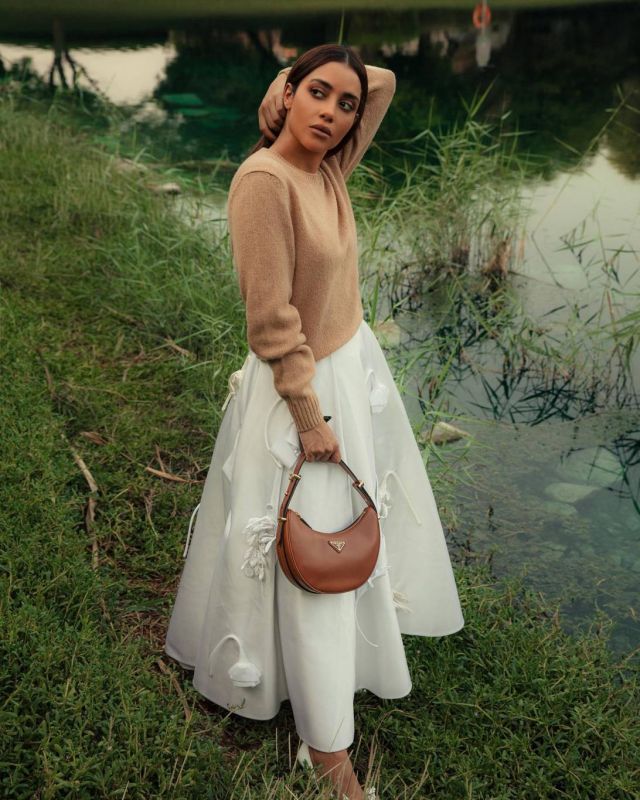بلقيس باطلالة من برادا Prada