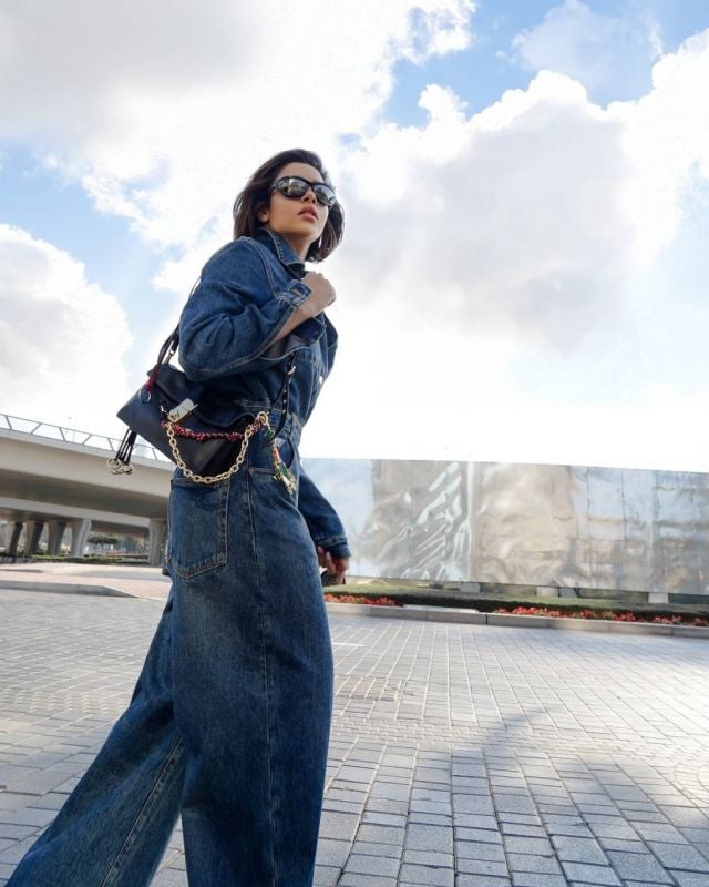 بلقيس باطلالة من برادا Prada