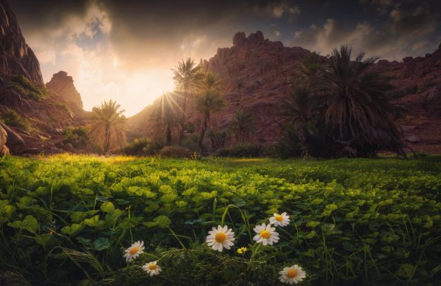 جبال أجا بمنطقة حائل