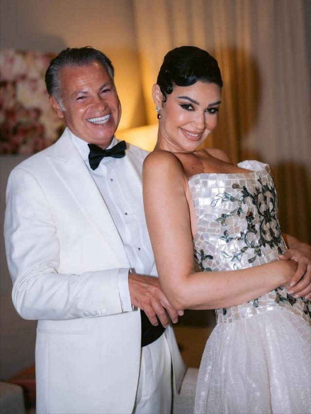 أروى جودة وزوجها 