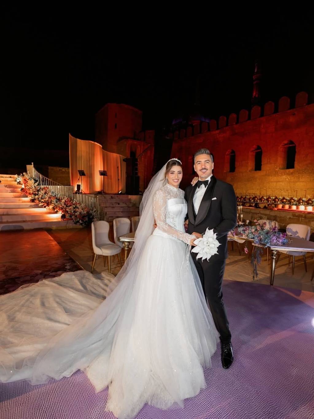 زغرودة مي سليم ومفاجأة محمد حماقي في حفل زفاف هايدي موسى (فيديو وصور)