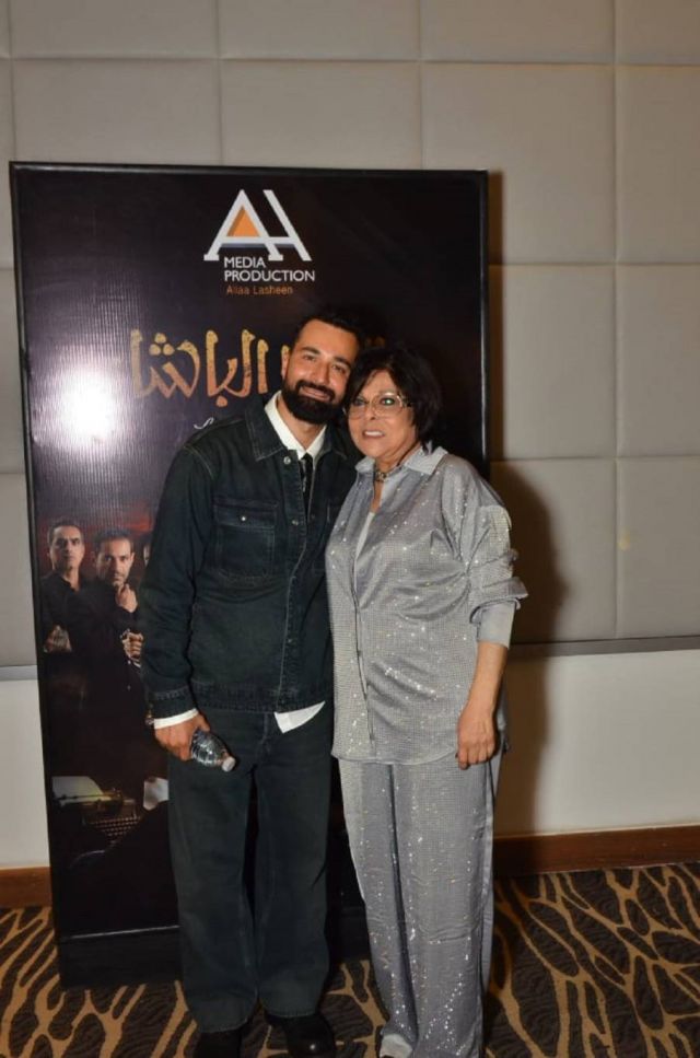 أحمد حاتم وإسعاد يونس في العرض الخاص لفيلم 