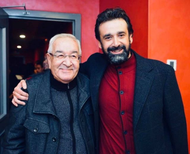 كريم عبد العزيز مع والده المخرج محمد عبد العزيز