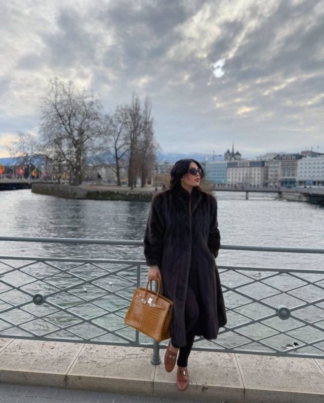 هيفاء وهبي تحمل حقيبة من هيرميس Hermes