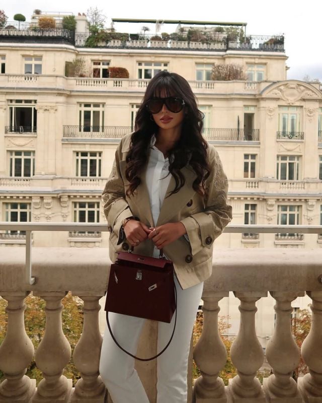 لمى العقيل تحمل حقيبة من هيرميس Hermes