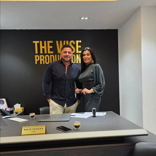 نادين الراسي والمنتج مجد جعجع