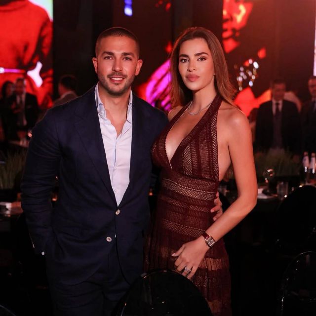 زين قطامي بفستان من ايلي صعب 