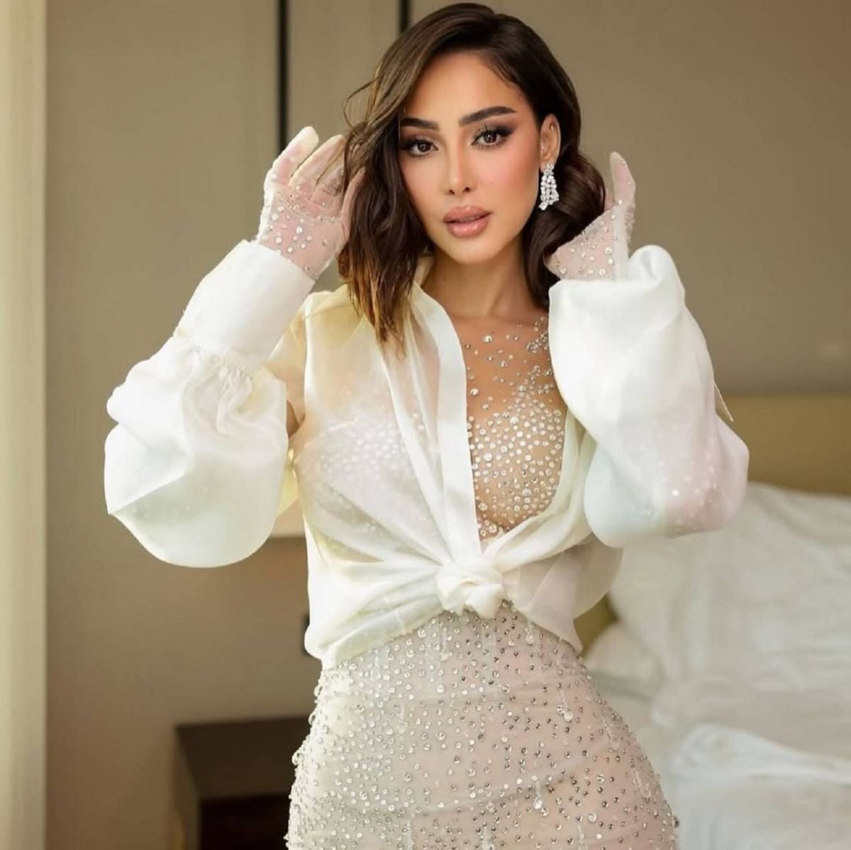 بسمة بوسيل تكشف رد فعل تامر حسني على تصريحاتها عن زواجهما (فيديو)