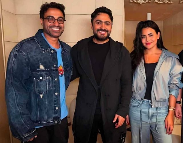 تامر حسني وأسماء جلال وأحمد فهمي