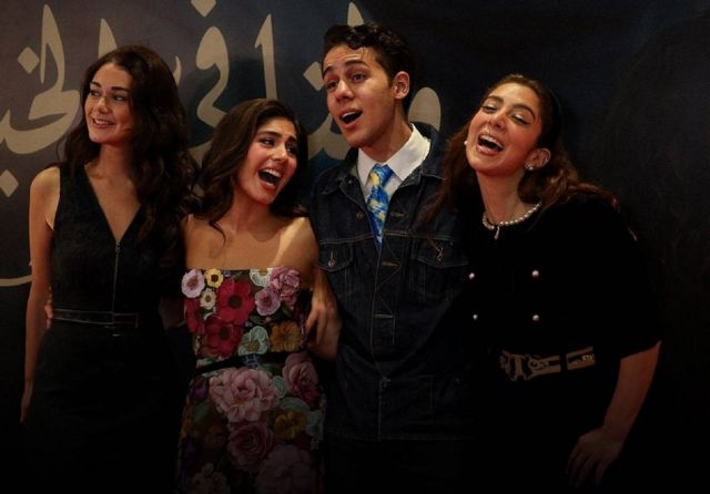 داليا شوقي وجيسكا حسام مع مايان السيد وعمر رزيق