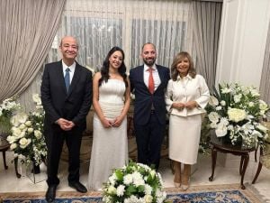 عمرو أديب ولميس الحديدي يحتفلان بخطوبة نجلهما وسط أنباء عن انفصالهما (صور)