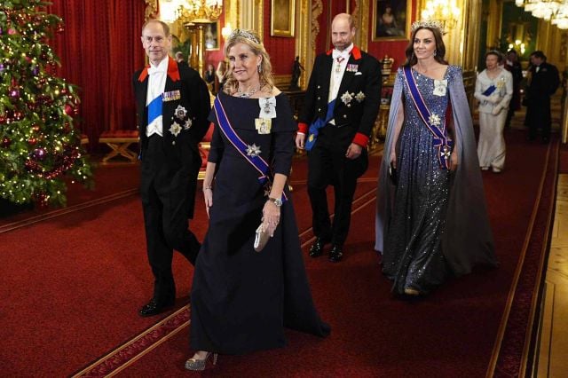 الأميرة كيت ميدلتون والأمير ويليام إلى جانب الأمير إدوارد وصوفي